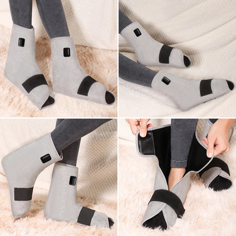 Red Light Heated Ankle Wrap for Targeted Pain Relief and Recovery Relaxation Treatment Tidesmit