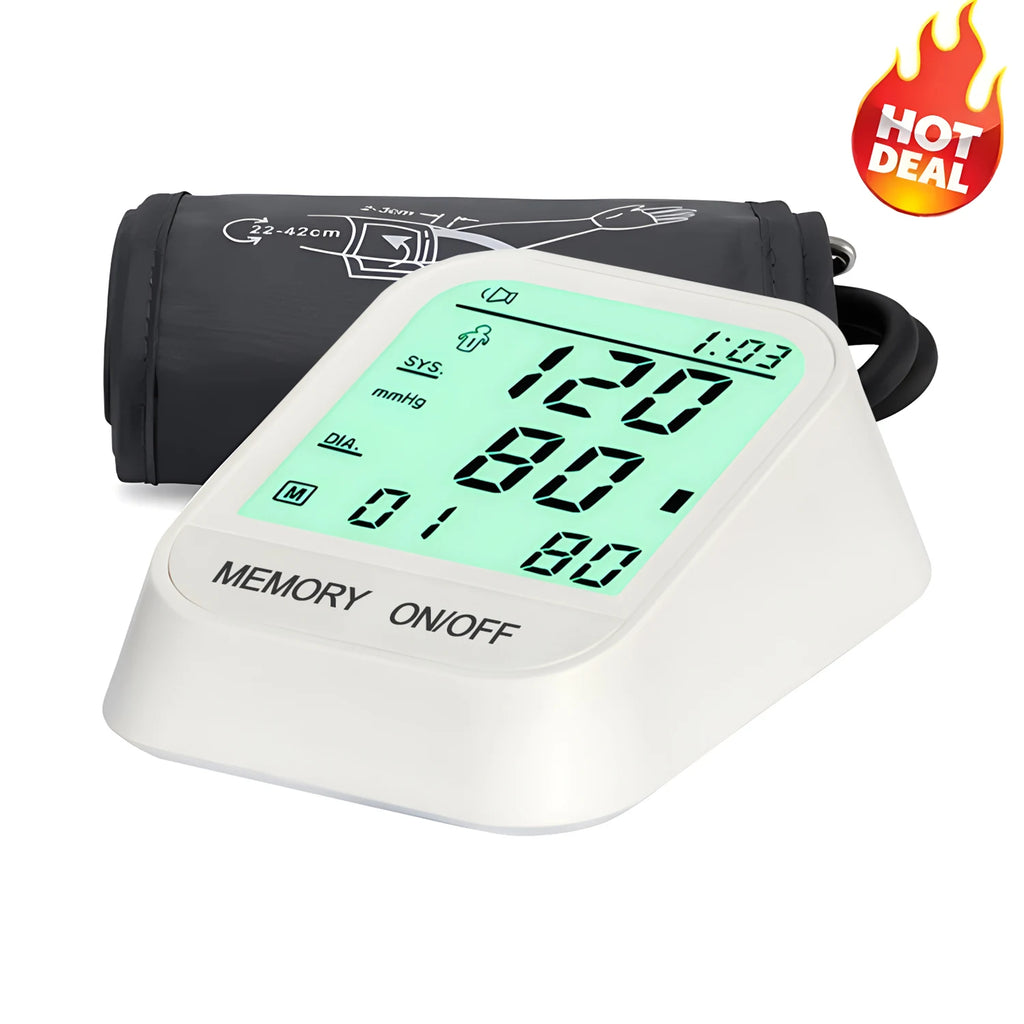 Medical Automatic Sphygmomanometer Digital Arm Wrist BP Blood Pressure Monitor Tensiometer Tonometer Heart Rate Pulse Meter
