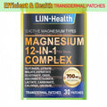 30 Patches Magnesium Complex Transdermal Patches with Glycinate, Citrate,Taurate & More for Muscle, Heart, Sleep,  Nerve Support