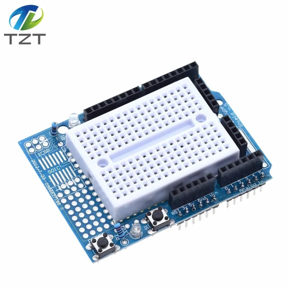Smart Electronics UNO Proto Shield prototype expansion board with SYB-170 mini breadboard based For arduino UNO ProtoShield DIY