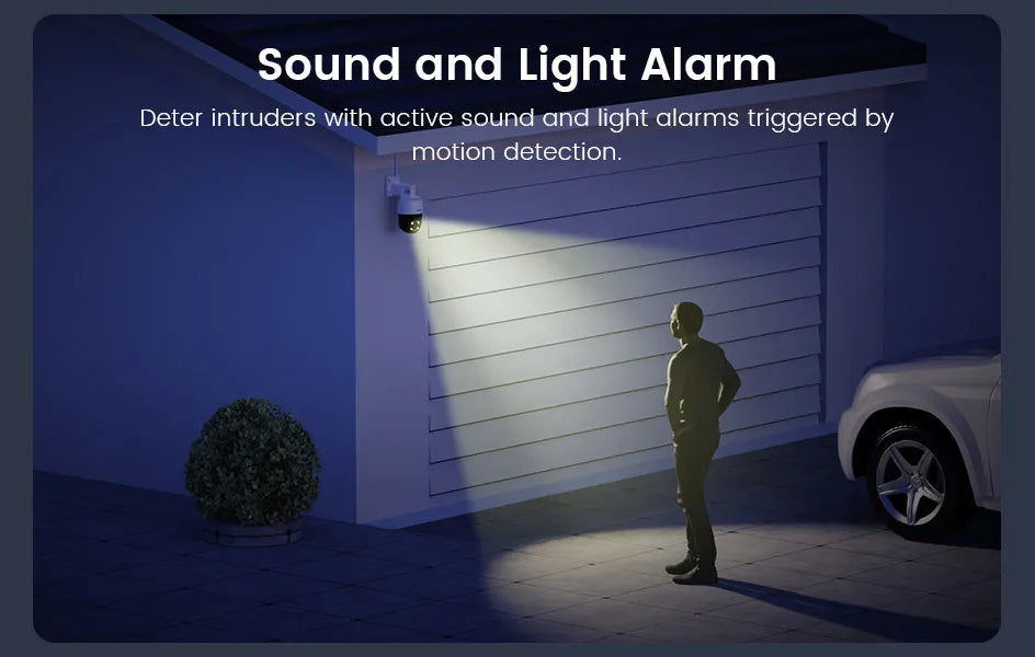 ZOSI 8MP 5MP PoE Outdoor IP Security Camera AI Detection Starlight Color Night Vision 4K 3K HD PTZ Video Surveillance Cam CCTV