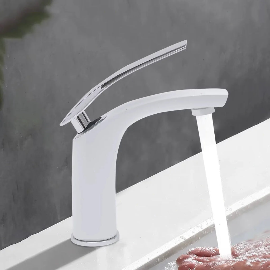 Bathroom Faucet, Kitchen Sink Faucet with Single Handle, Ceramic Cartridge for Precise Temperature Control, Brass Construction