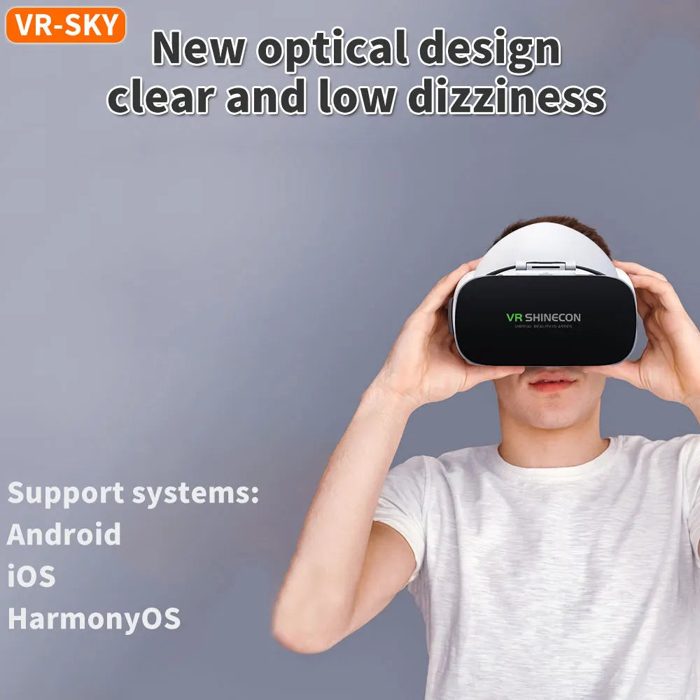 VR Headset for Smartphone 3D Experience - Adjustable G19 Model Tidesmit