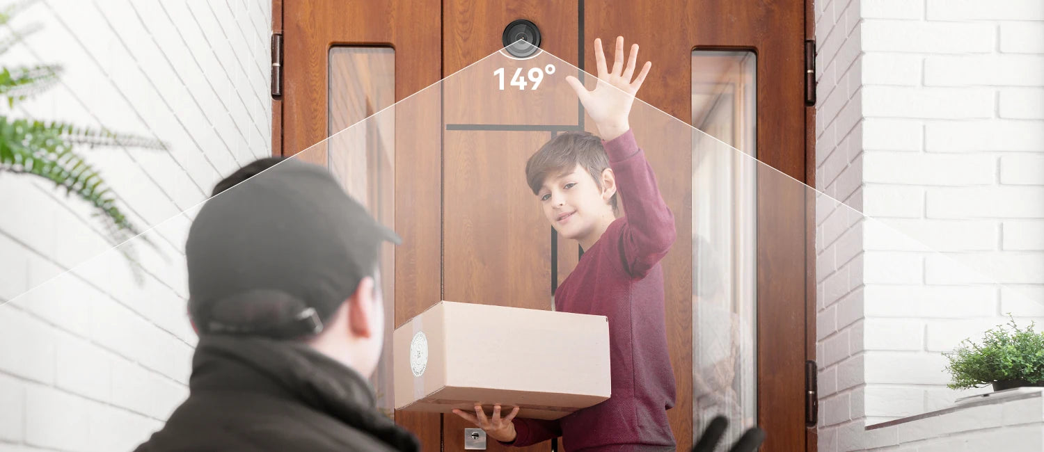 IMOU Smart Cat Eye 4.3'' Color Monitor, 5MP Wireless Video Camera,  2.4/5GHz Wi-Fi Intercom Doorbell