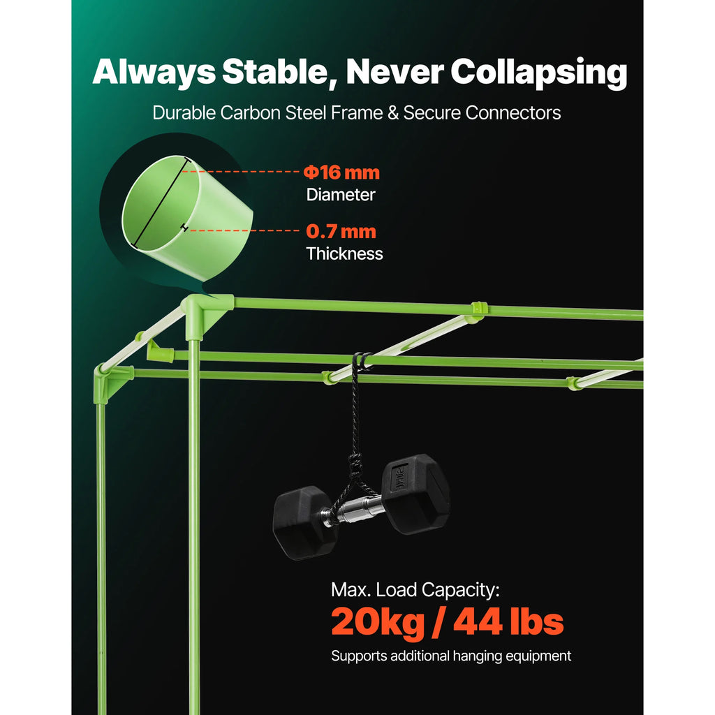 SucceBuy Indoor Grow Tent Kit Indoor Plant Tent with Ventilation System High Reflective Mylar Growing Tents for Flower Veggie