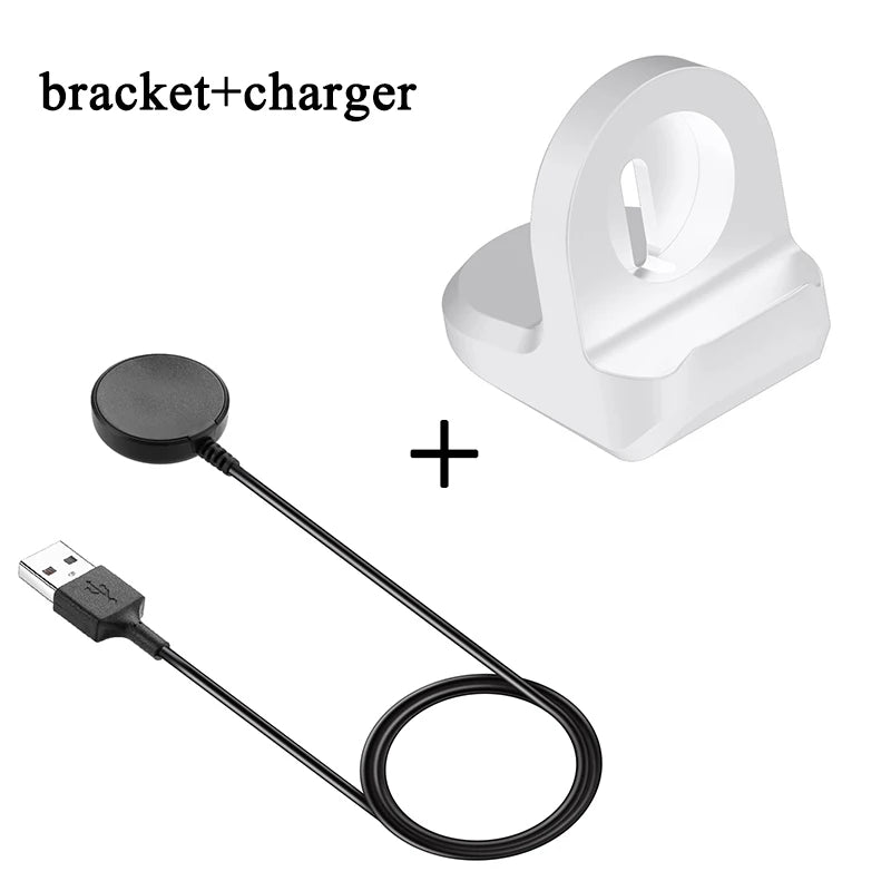 Samsung Galaxy Watch Wireless Charger – Fast Magnetic USB-C Cable Cable-White Bracket Tidesmit