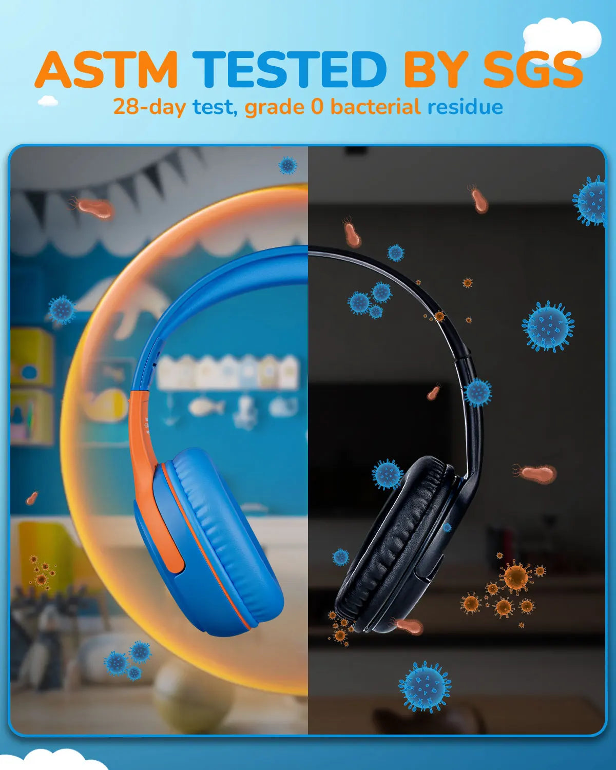 Gaming Headphones with Mic and Surround Sound - Comfortable Over-Ear Design Tidesmit