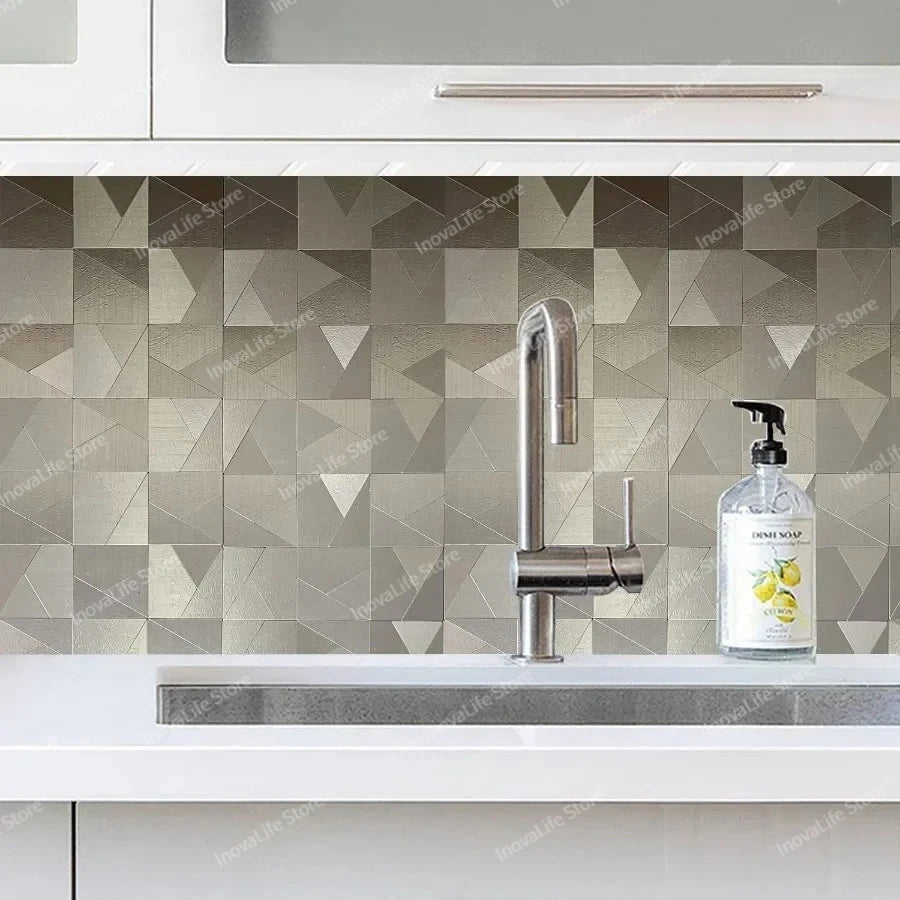 1pcs 30x30cm Waterproof 3d Wall Panels Mosaic Wall Tile Peel and Stick Self Adhesive Kitchen Bath Tile Fireproof Wall Stickers