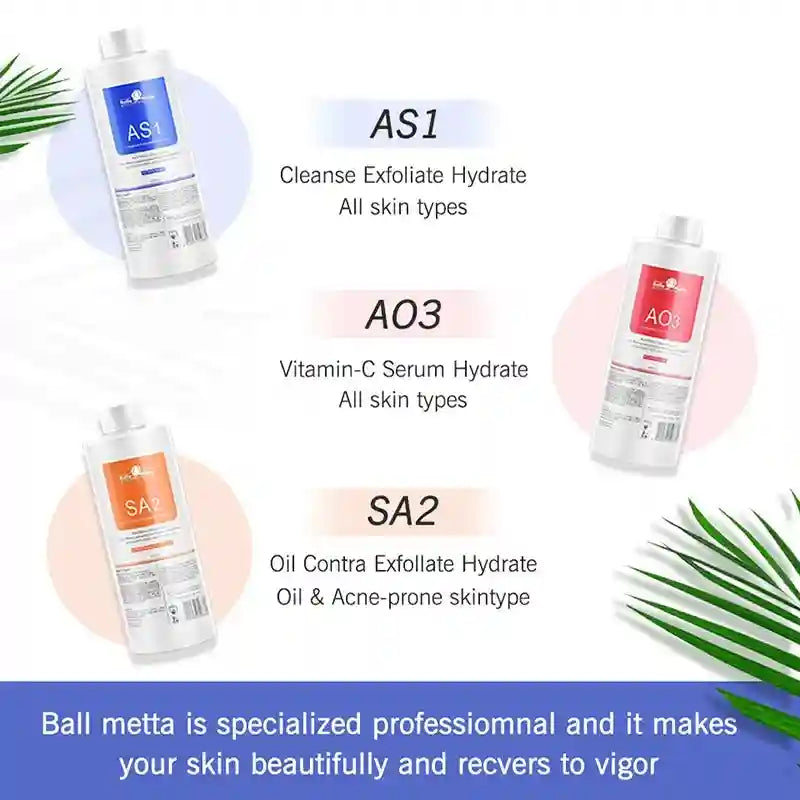 Aqua Peel Solution Serum Kit - Professional Facial Deep Cleaning 400ml Scrubs Treatments Tidesmit