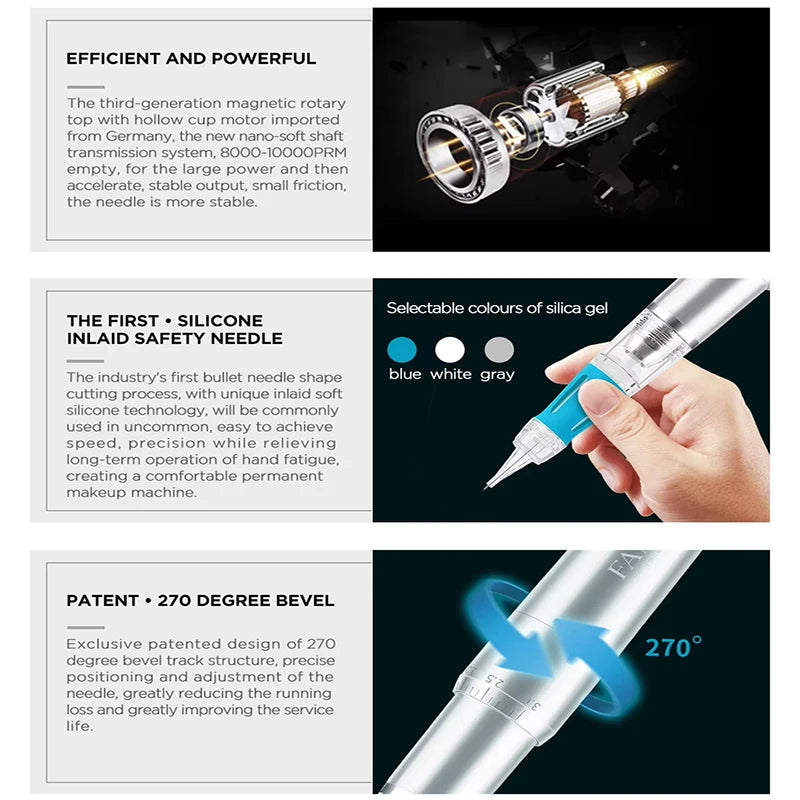 PMU Machine for Eyebrow Microblading - Professional Tattoo Device Permanent Makeup Machines Tidesmit