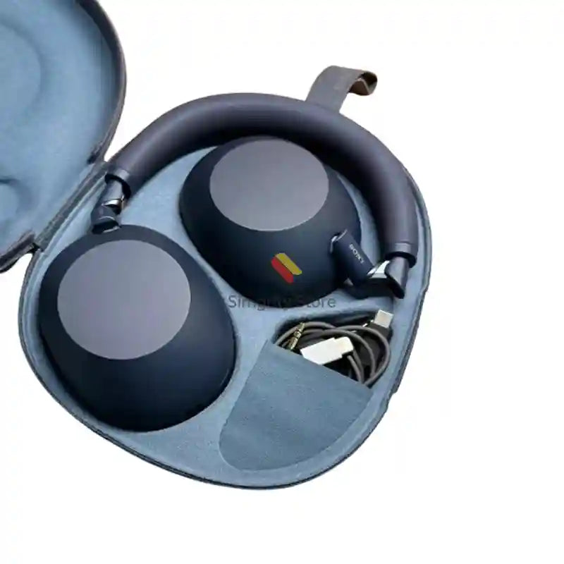 Sony Over-Ear Wireless Headphones with Active Noise Cancellation Midnight Blue Tidesmit