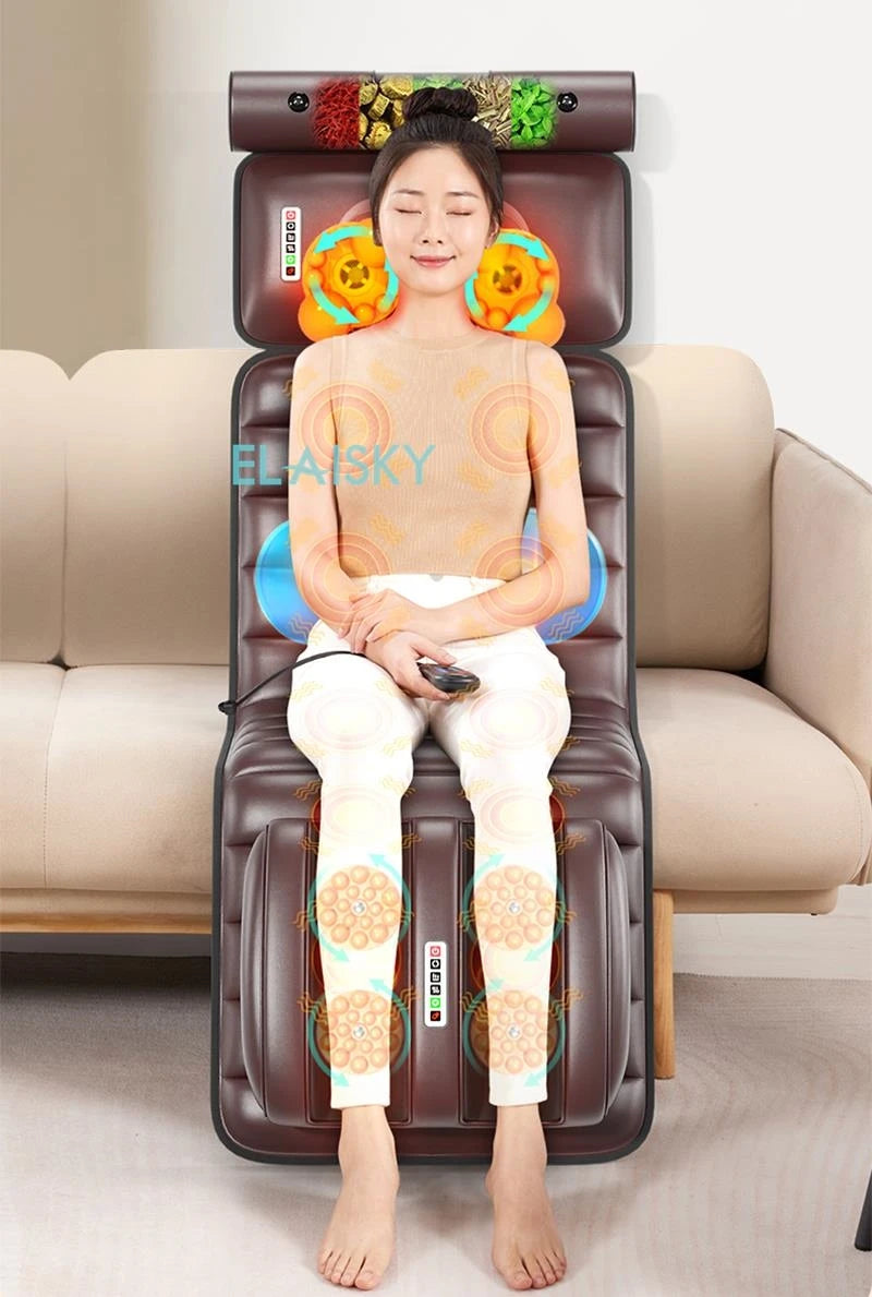 Full Body Shiatsu Massage Cushion with Heat Therapy | Tidesmit Massage Chairs Tidesmit