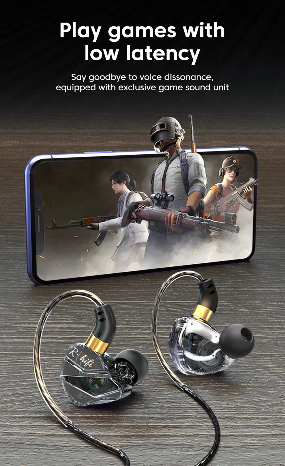 Tidesmit USB-C Wired Earbuds with 9D HiFi Stereo Bass - S16 Series Tidesmit