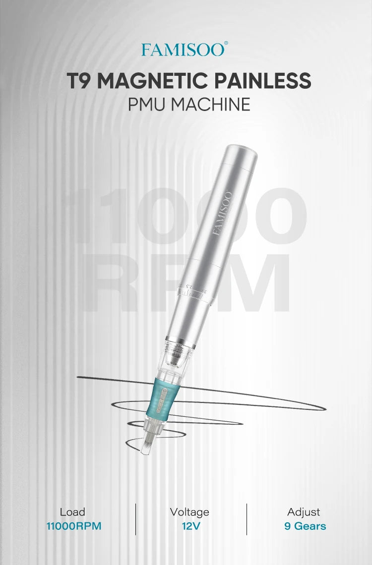 Permanent Makeup Machine - Rotary PMU Device for Eyebrow and Lip Precision Permanent Makeup Machines Tidesmit