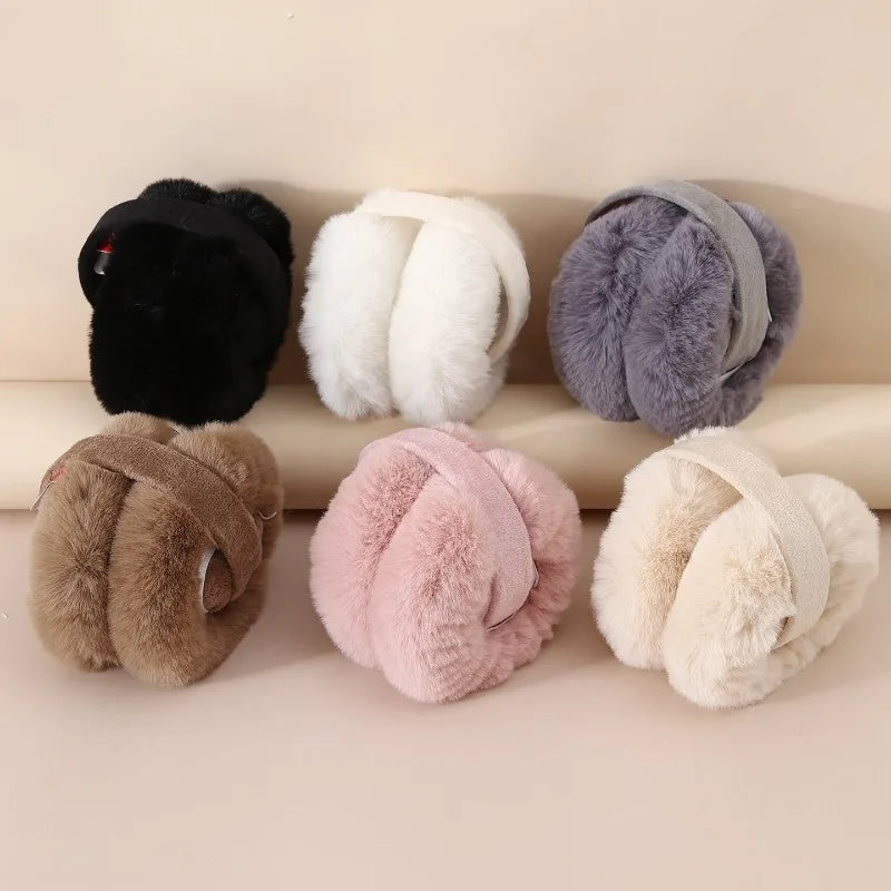 Plush Winter Earmuffs for Women & Men - Soft Fleece Ear Warmers Tidesmit