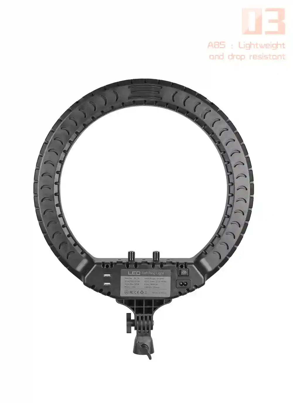 18 Inch LED Ring Light for Content Creation with Remote Control Tidesmit