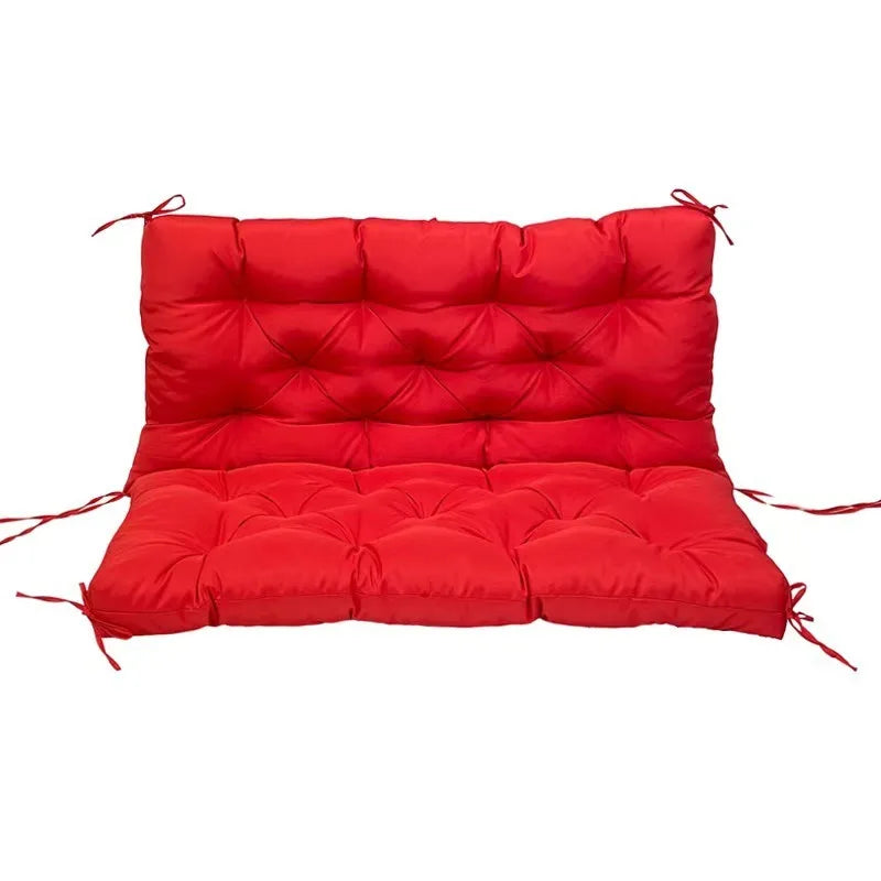 Bench Cushion with Backrest 2 or 3 Seat Swing Replacement Cushions Overstuffed for Garden Patio Furniture Loveseat Swing Outdoor