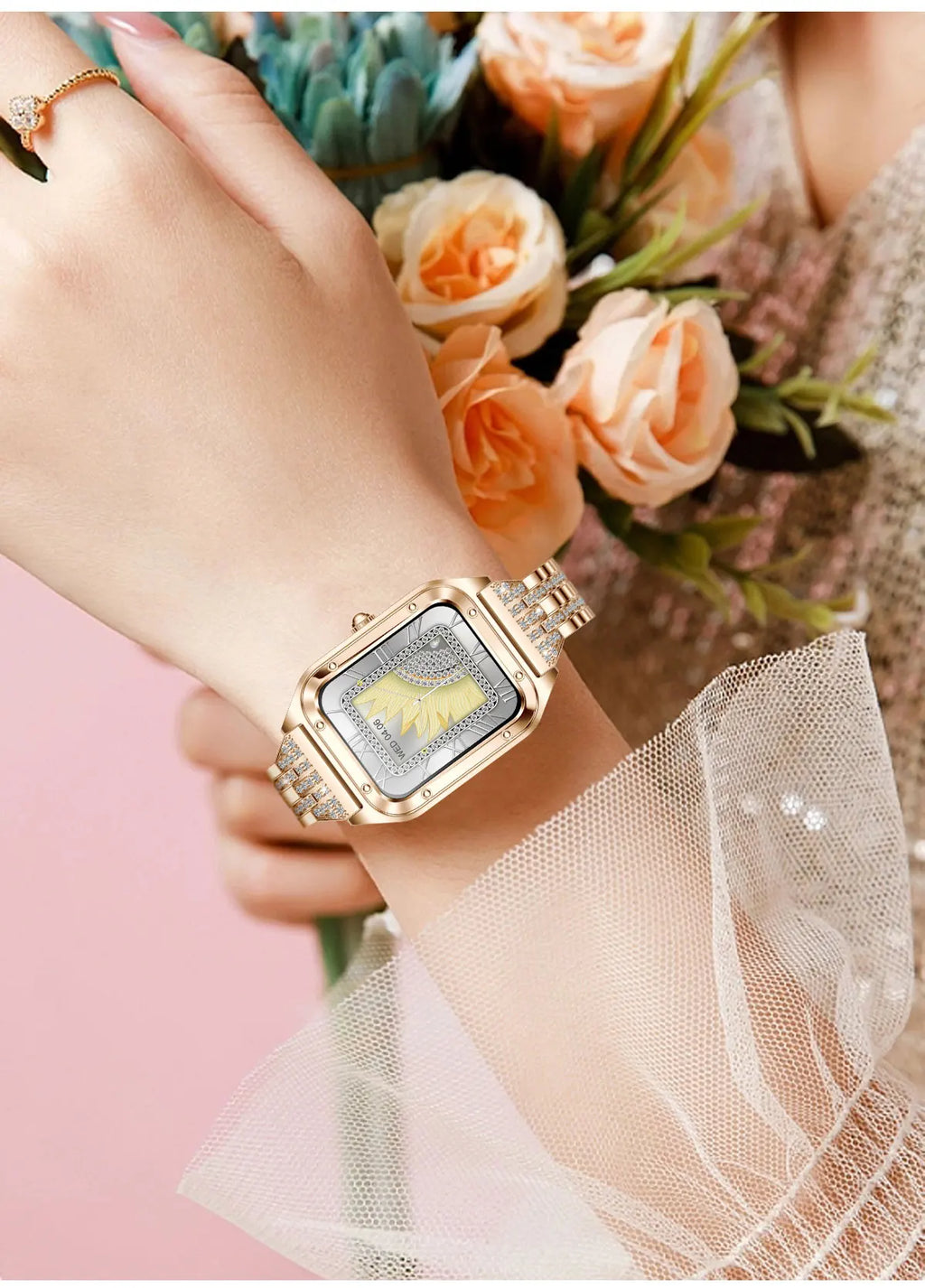 2026Ultra Thin Fashion Smart Watch For Women Screen Always Display Time Sports Bracelet Bluetooth Call 1.59" AMOLED Woman Watch