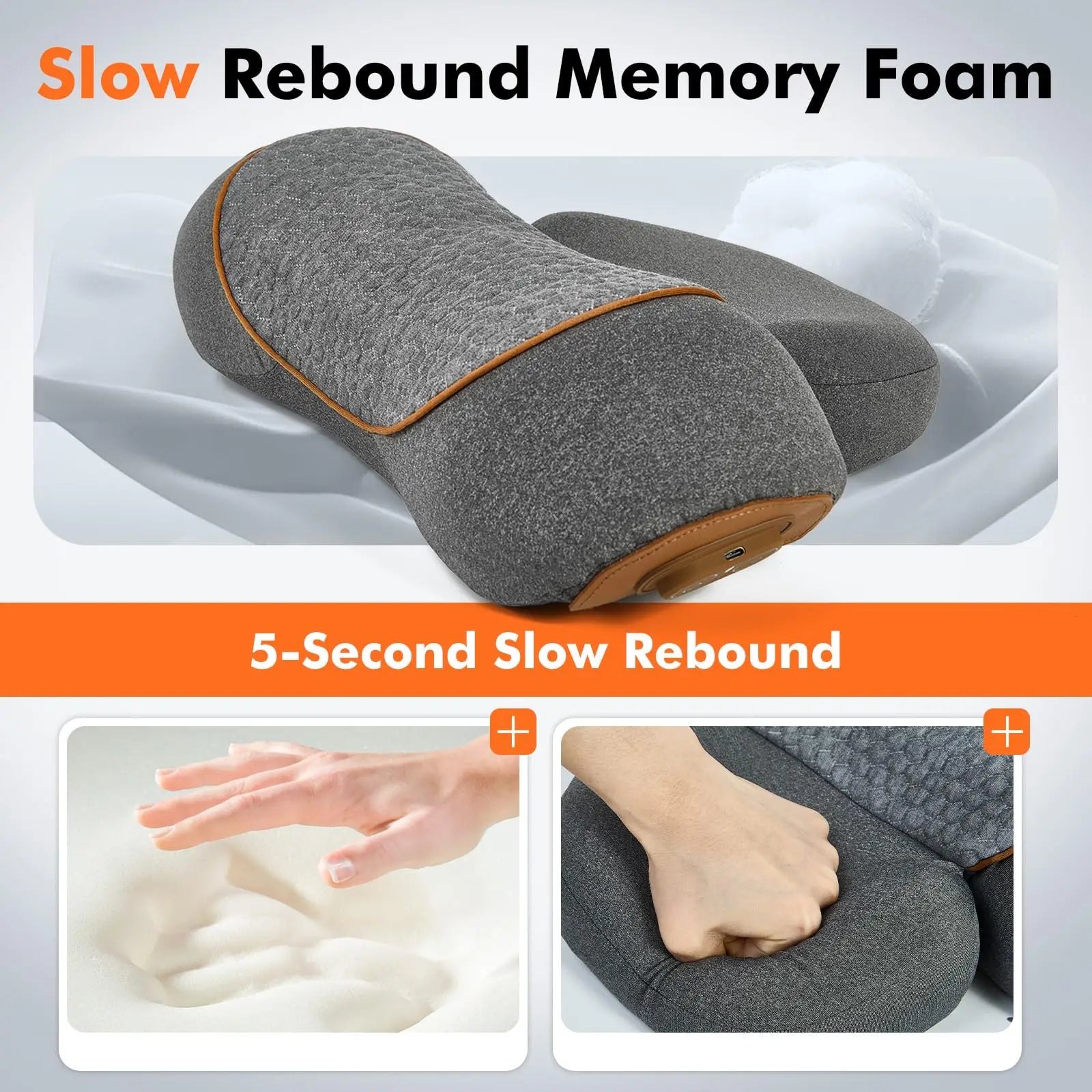 Electric Neck Massager with Heat and Traction Therapy - Tidesmit Relaxation Treatment Tidesmit