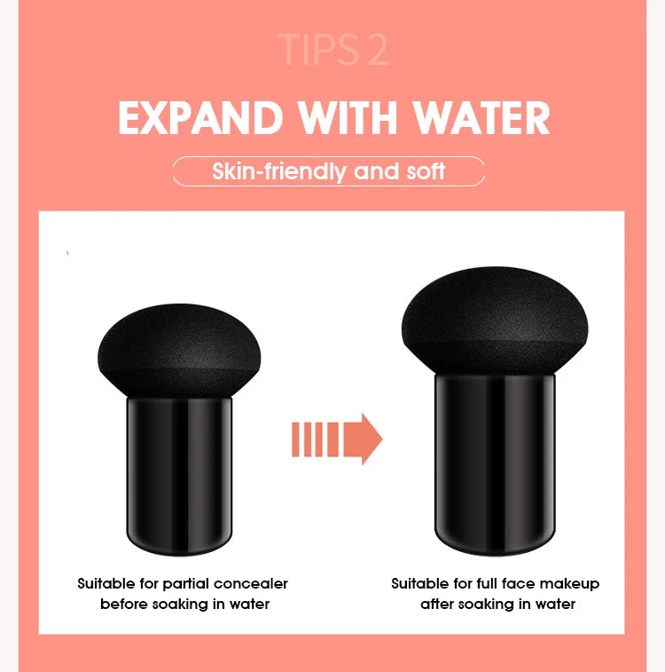 Tidesmit Mushroom Air Cushion BB cream nourishing face makeup showing smooth texture and full coverage application
