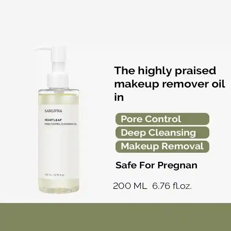 Heartleaf Pore Cleansing Oil 200ml | Deep Exfoliating Face Wash Scrubs Treatments Tidesmit