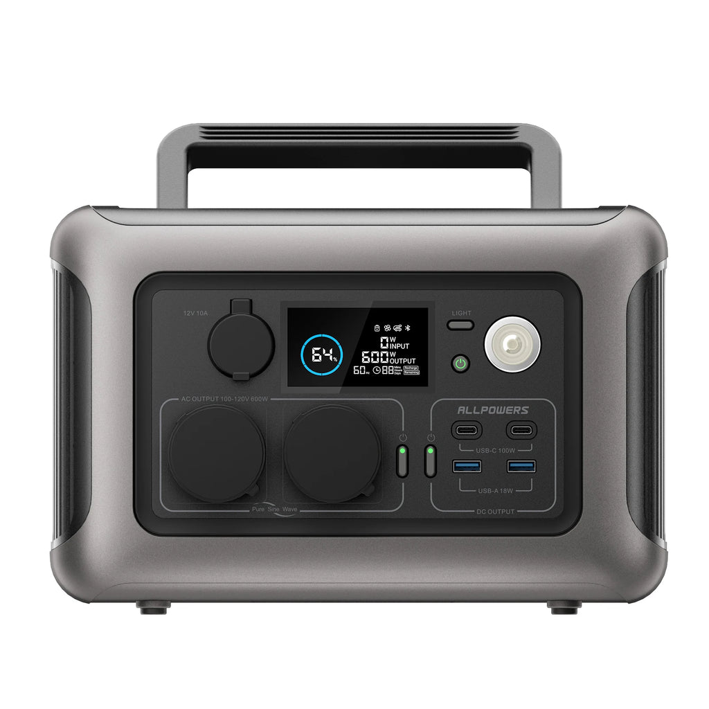Tidesmit 299Wh LiFePO4 Portable Power Station with 100W Solar Panel Kit Tidesmit