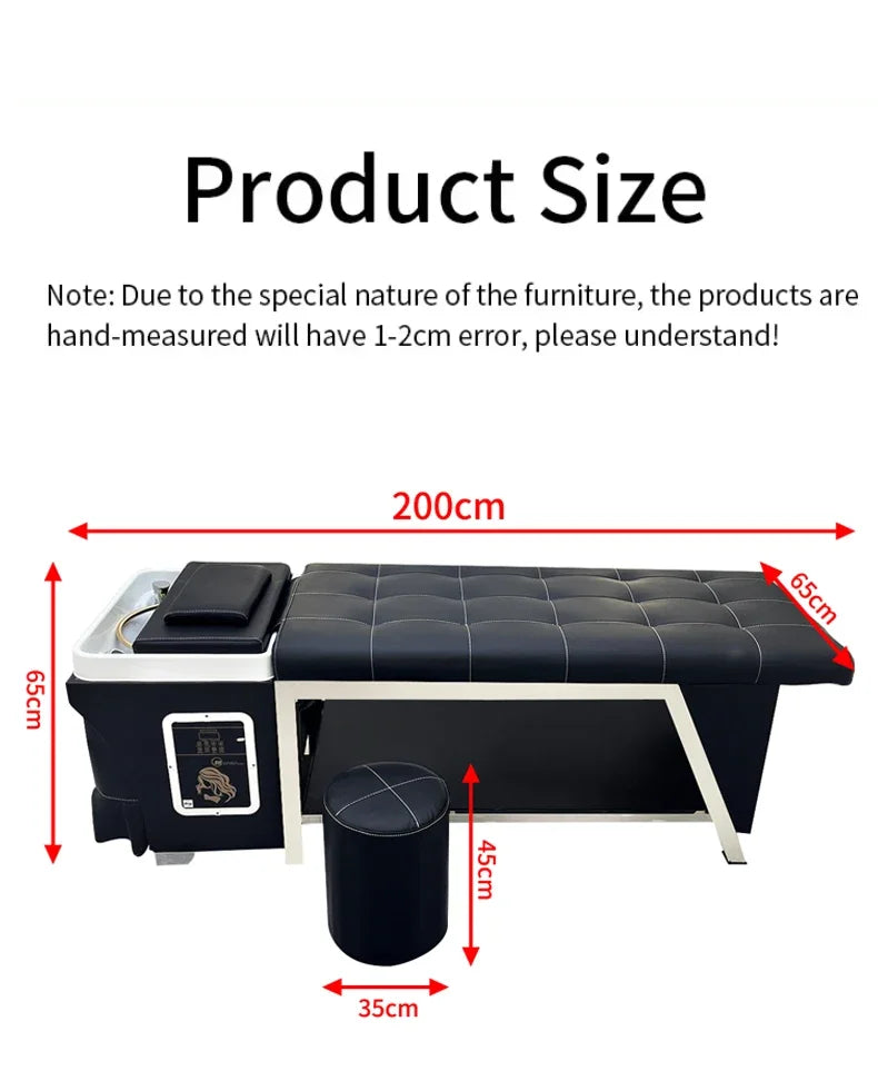 Thai Shampoo Bed With Head Spa Water Therapy System - Professional Grade Massage Chairs Tidesmit