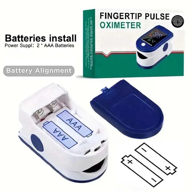 Portable Fingertip Oximeter Heart Rate Meter Pulse Blood Oxygen Saturation OLED Screen Digital Tube Practical Monitor