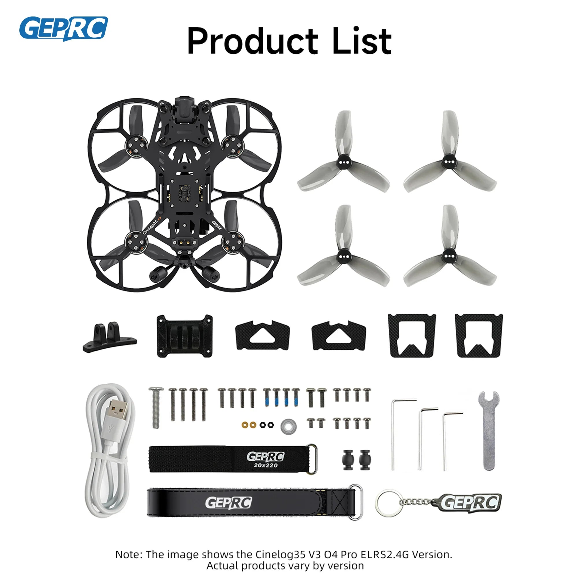 GEPRC Cinelog35 V3 O4 FPV Drone - Professional 3.5 Inch Freestyle RC Tidesmit
