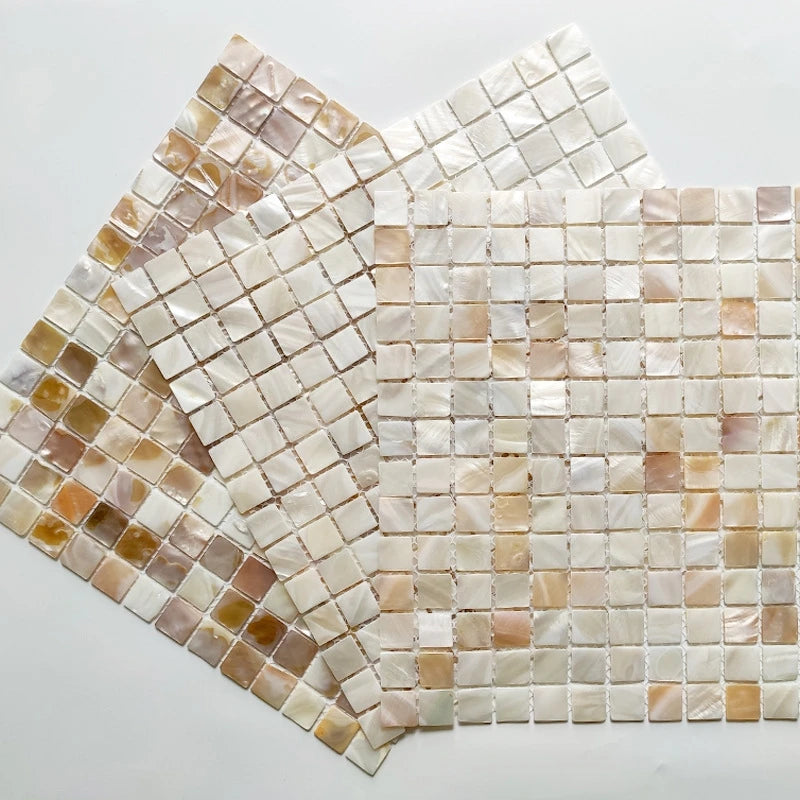 Pearl Shell Mosaic Peel And Stick Tiles Natural Self Adhesive Backsplash For Kitchen Bathroom Balcony Living Room For Couples