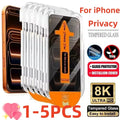 Anti-Spy Screen Protector for iPhone 17 Pro Max - 9H Tempered Glass FCFK Tidesmit