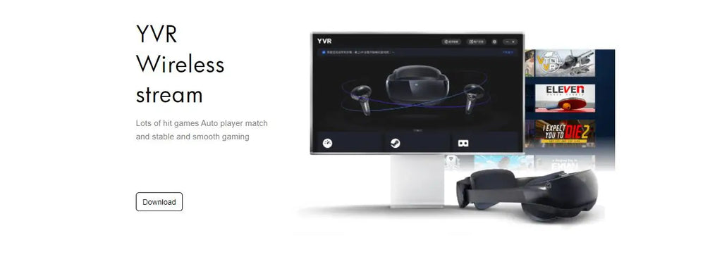 Tidesmit 4K VR Headset with 42mm Pancake Lens - YVR 2 Model Tidesmit