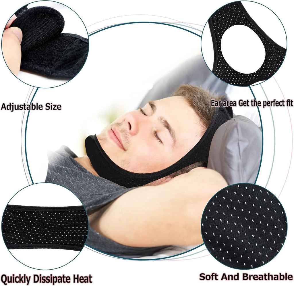 Chin Strap for Sleeping,Anti Snoring Chin Strap for CPAP Users,Keep Mouth Closed for Effectively Reduce Snoring