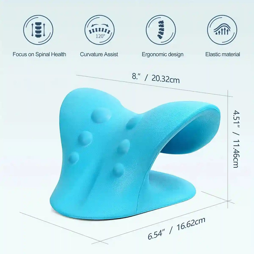 Cervical Neck Traction Pillow for TMJ Pain Relief - Tidesmit Back Massage Instrument Tidesmit