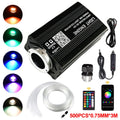 Fiber Optic Star Ceiling Kit - RGB Music Control with 16W LED Light Engine 500pcs-0.75mm-3m 16W Tidesmit