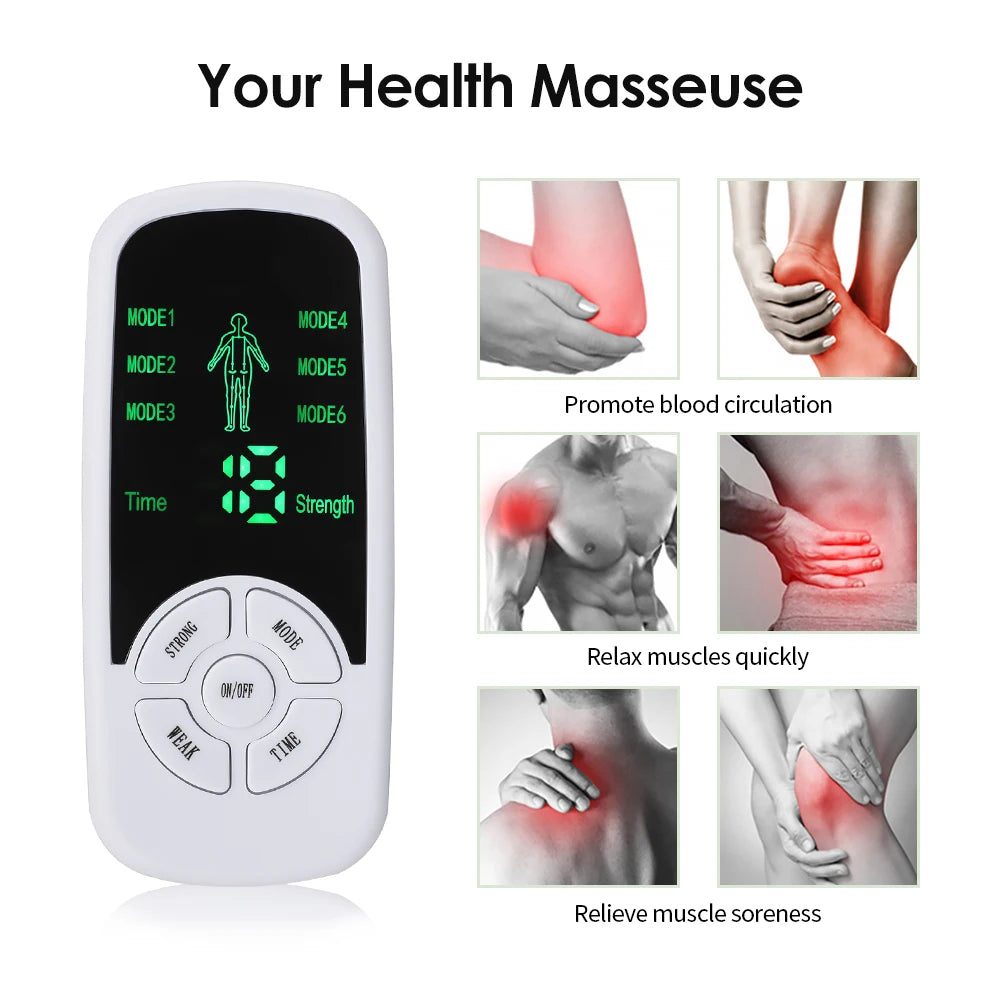 Tidesmit 6-Mode Electric Back Massager | Portable Muscle Relief Device Back Massage Instrument Tidesmit