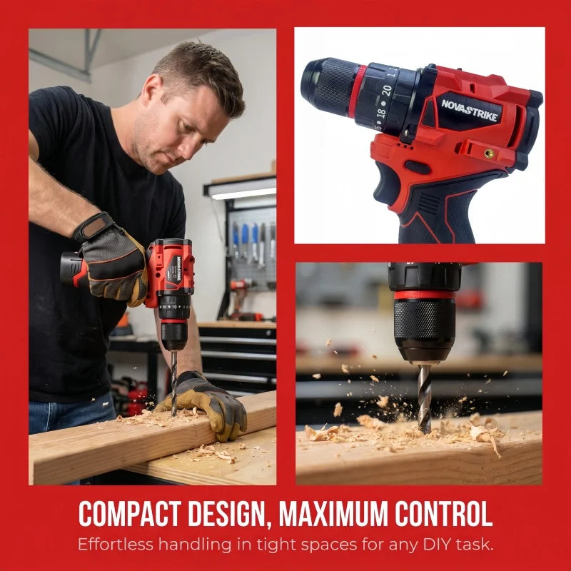Brushless Cordless Drill Driver 2-Speed For Milwaukee M12 Battery (Tool Only) Compact Electric drill Lightweight Power Tool