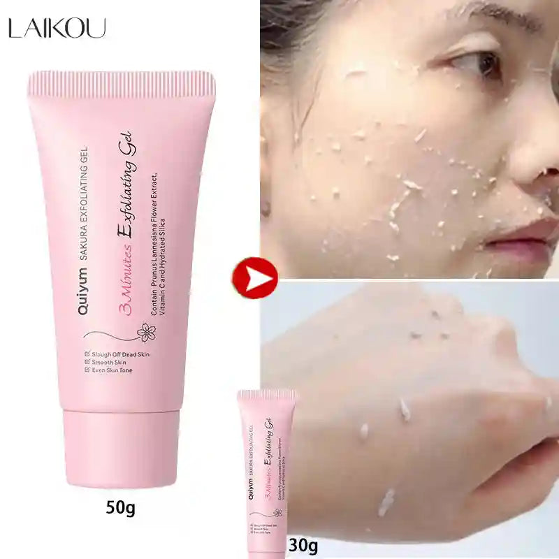Sakura Exfoliating Peeling Gel | Smooth Face Scrub, 30g & 50g Tidesmit Scrubs Treatments Tidesmit