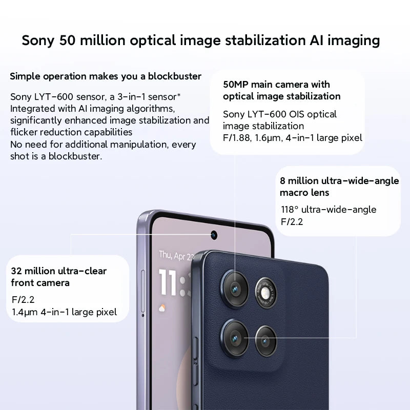 Motorola Moto G100 Pro SmartPhone6.7-inch 1.5K pOLED 120Hz Display Dimensity 7300 Global ROM 6720mAh 50MP AI Camera Cellphone