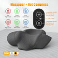 Electric Neck Massage Pillow with Heat and Vibration for Cervical Relief Massage Roller Hot-Massage C Tidesmit