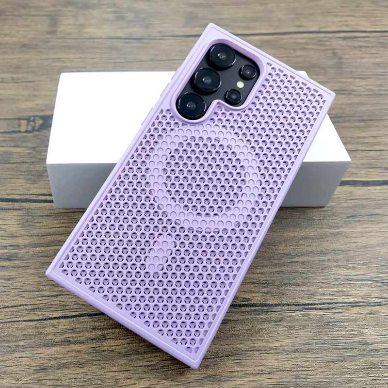 Samsung Galaxy S25 Magnetic Heat Dissipation Phone Case | Slim Shockproof Light Purple Tidesmit