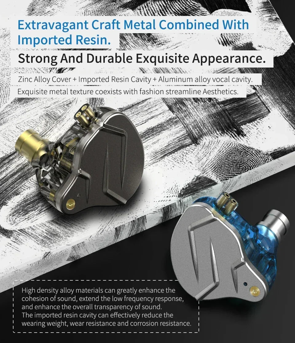 KZ ZSN Pro Hybrid In-Ear Monitors with Dynamic Bass by Tidesmit Tidesmit