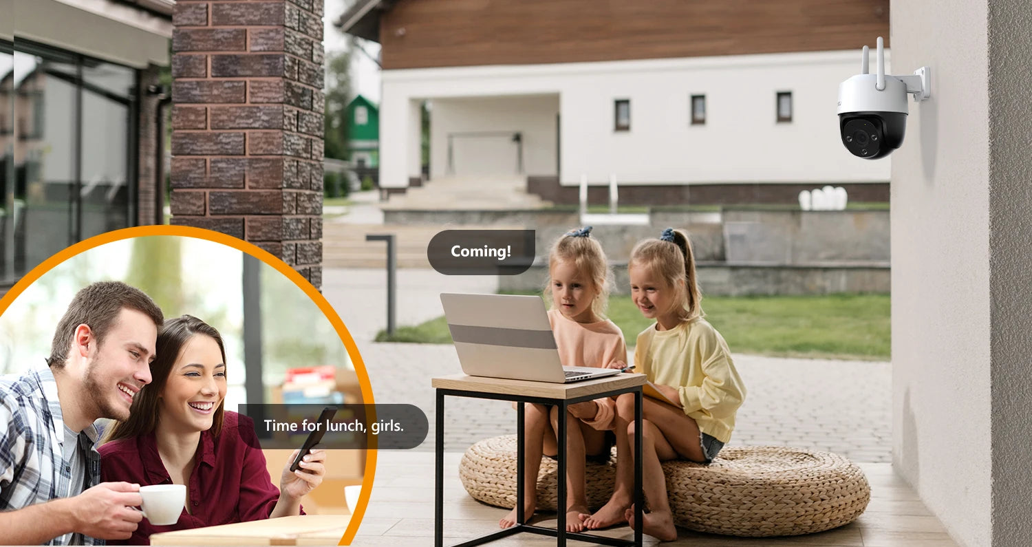 IMOU Cruiser SE+ 3MP/5MP Outdoor PTZ Wi-Fi Camera IP66 Weatherproof Camera Two Way Audio Color Night Vision AI Human Detection