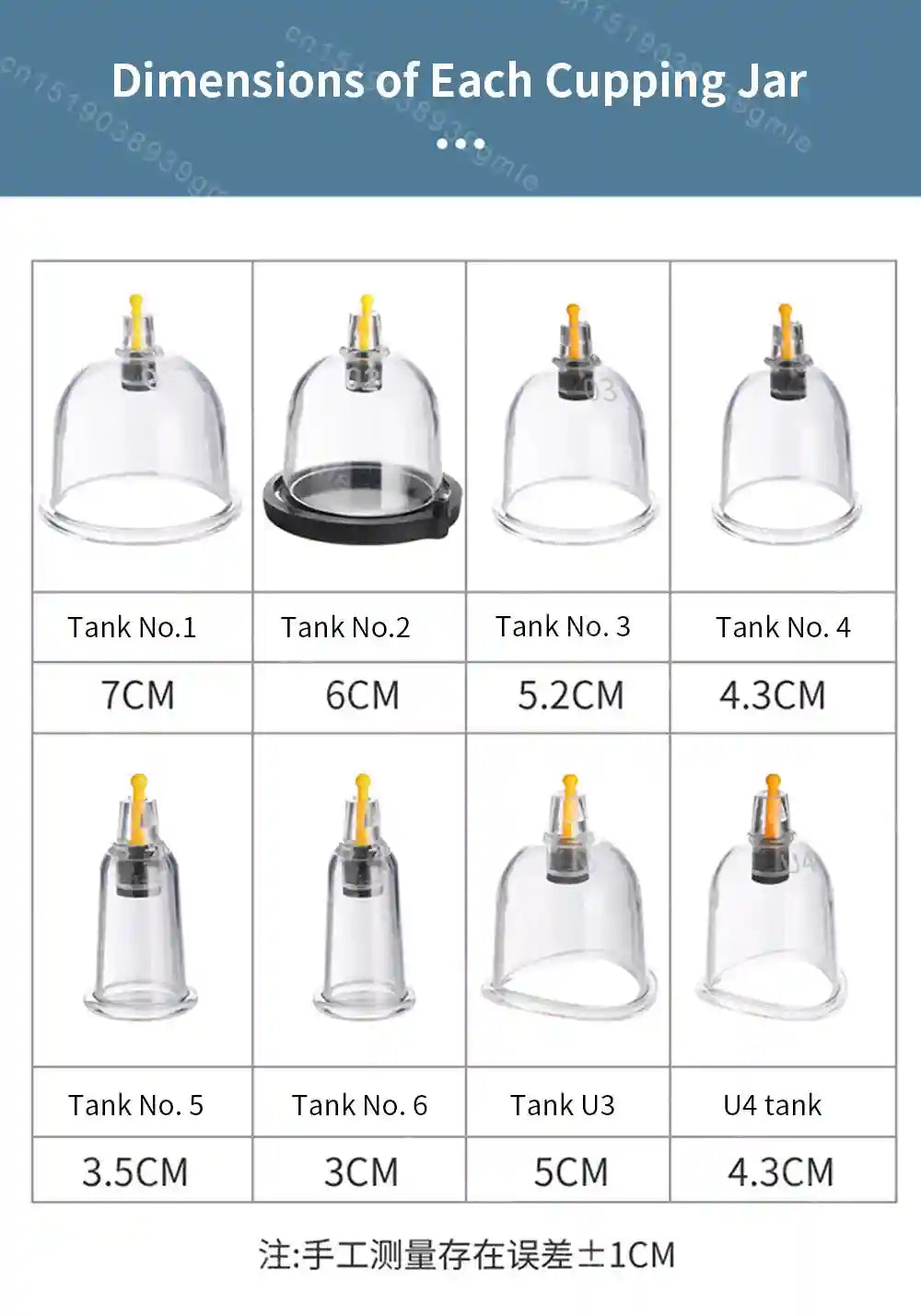 Vacuum Cupping Therapy Set - 12-Piece Professional Recovery Tool Relaxation Treatment Tidesmit