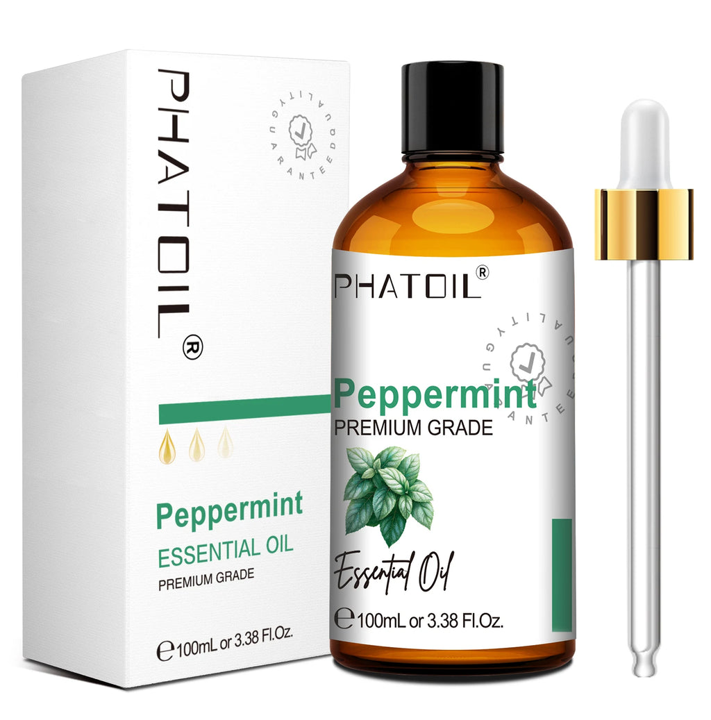 PHATOIL 100ml Pure Aromatherapy Essential Oil For Diffuser, Massage & Skin Care-Eucalyptus Peppermint Vanilla Bergamot Tea tree