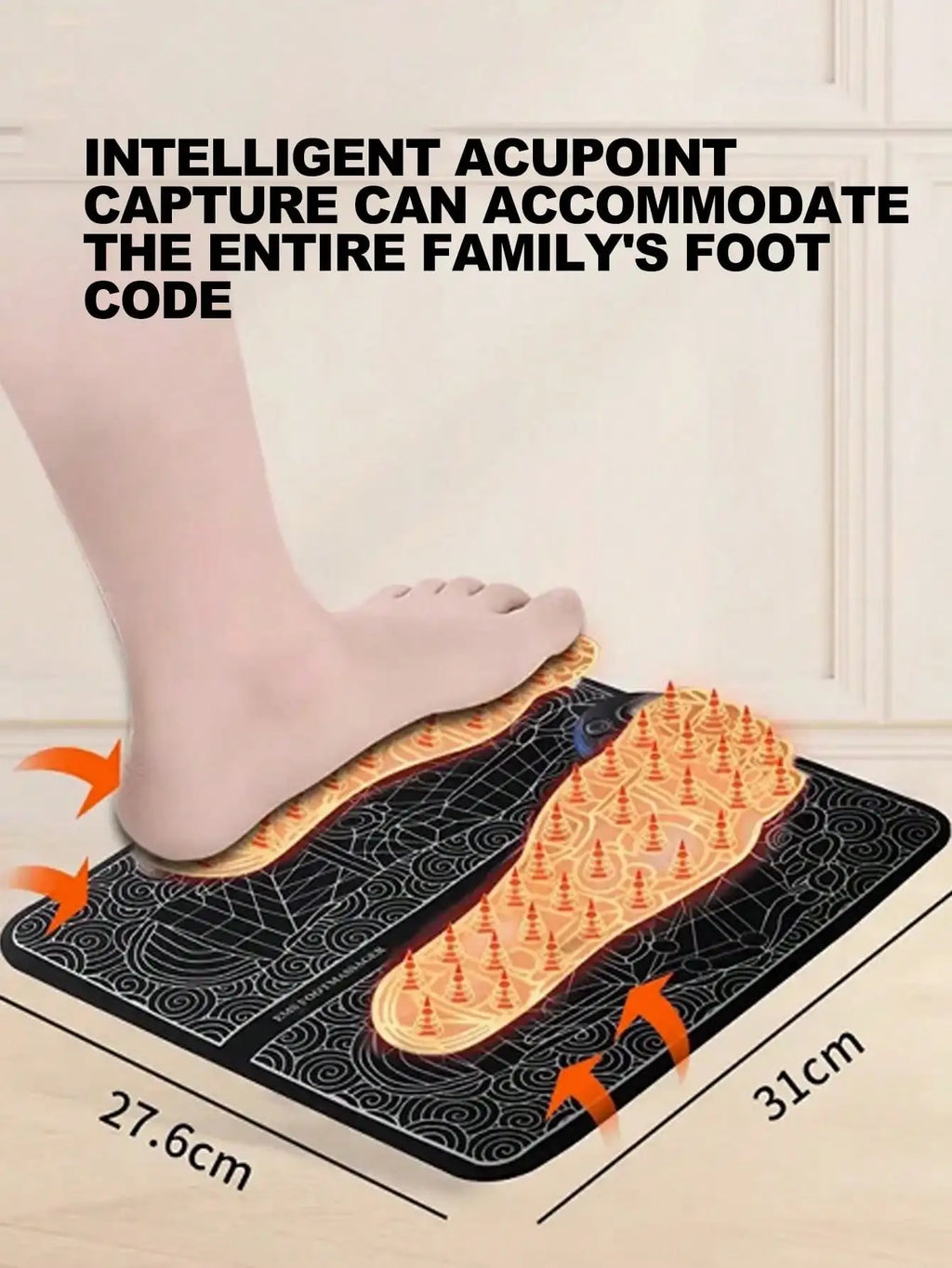 Electric Foot Massager Pad - Deep Tissue Muscle Relief Device Body Shaping Massage Equipment Tidesmit
