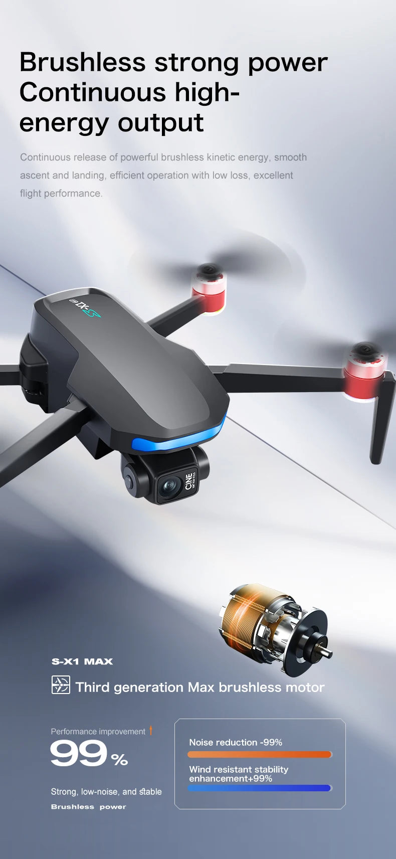 4K Camera Drone With 3-Axis Gimbal GPS - Foldable Aerial Quadcopter Tidesmit
