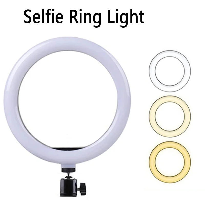 LED Ring Light for Video Recording & Streaming - 16cm to 33cm Options Tidesmit