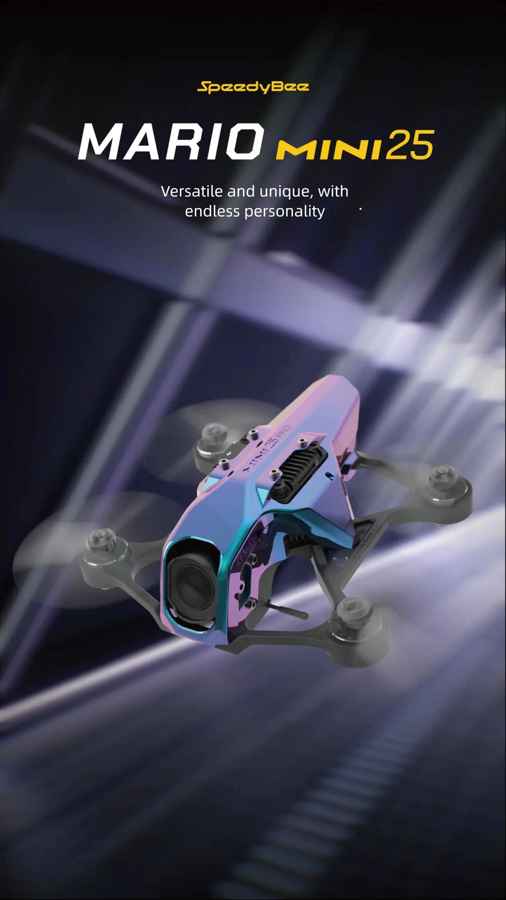 SpeedyBee Mario Mini25 2.5-inch FPV Cinewhoop Drone - ELRS 2.4G Tidesmit