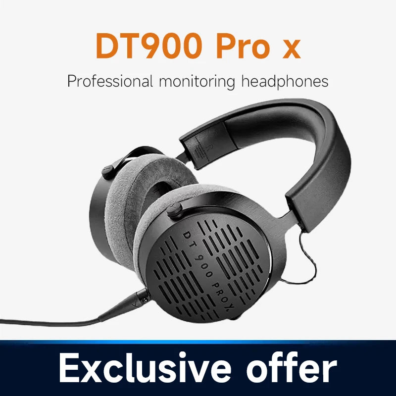 DT 900 PRO X Open-Back Studio Monitor Headphones for Music Production Tidesmit